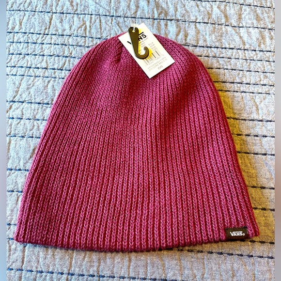 VANS - Burgundy Knit Beanie, One Size Fits Most, NWT - Picture 1 of 7